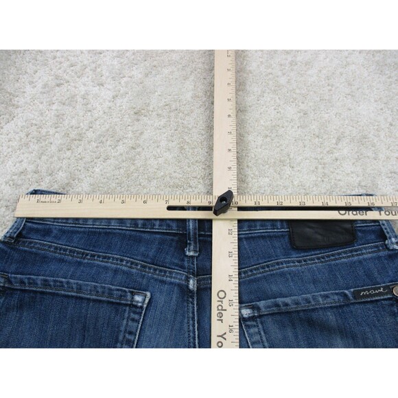 Mavi Jeans Mens 34 Blue Matt Relaxed Straight Leg Distressed Denim Casual 34x33 - Picture 12 of 14